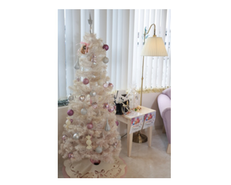 サロンもクリスマス仕様に